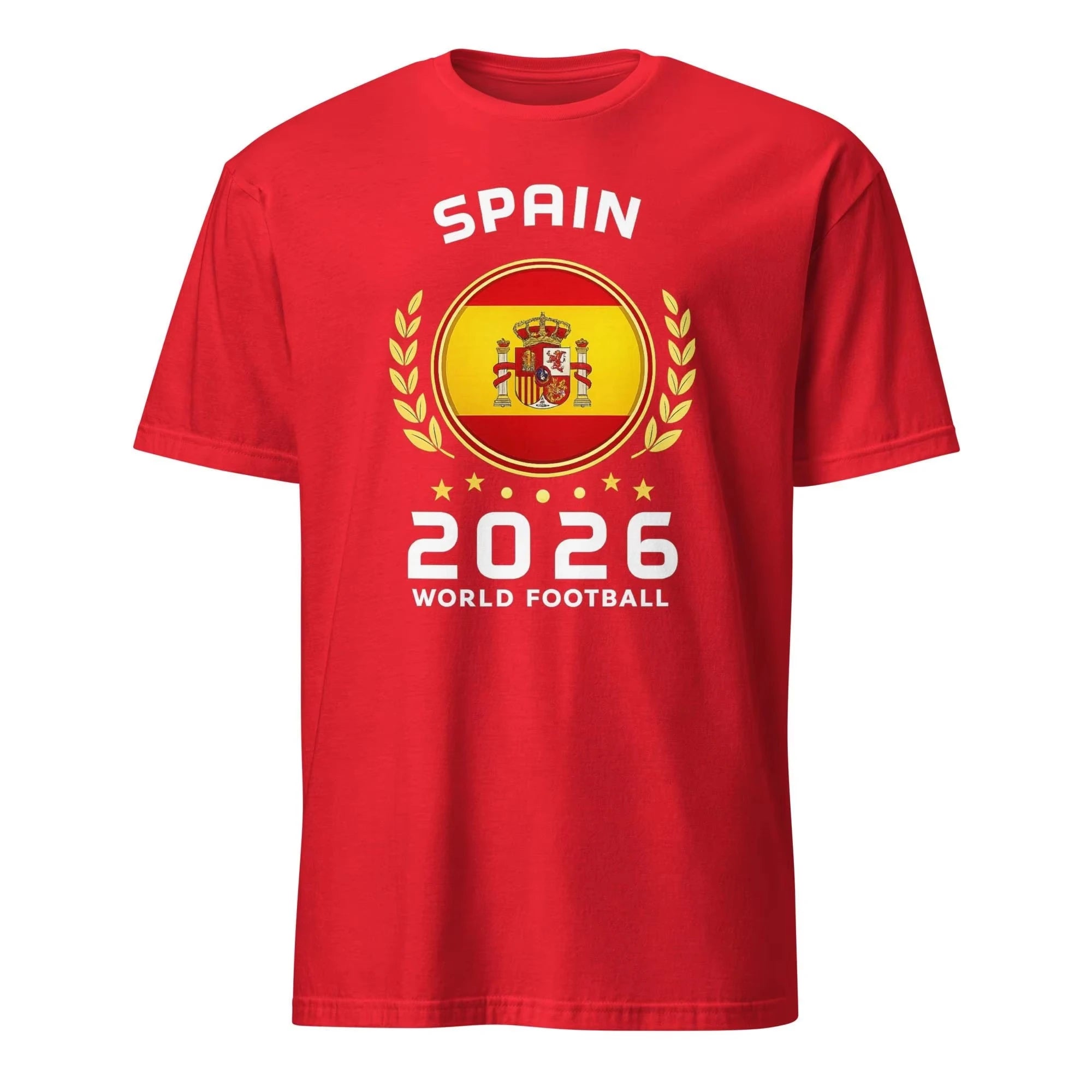 2026 new Spanish football-themed T-shirt. Summer new style, highly popular. Men's and women's loose T-shirts.