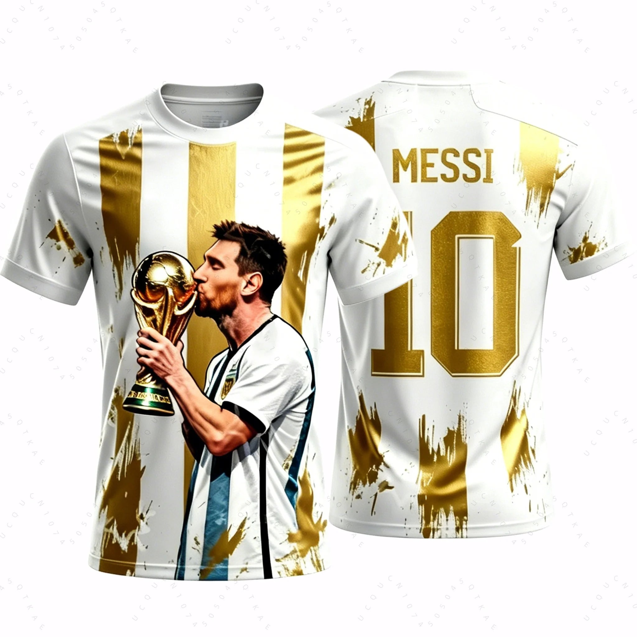 2026 Messi No. 10 Championship Football Jersey Argentina Football Fan Gifts Sports Men T-Shirt Children Clothing Tees Y2k Woman