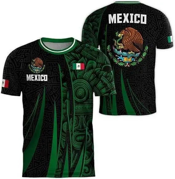 Mexico 2026 Football Jersey National Flag Print Home Away Soccer Shirt Team Kit Fanwear For Men And Women
