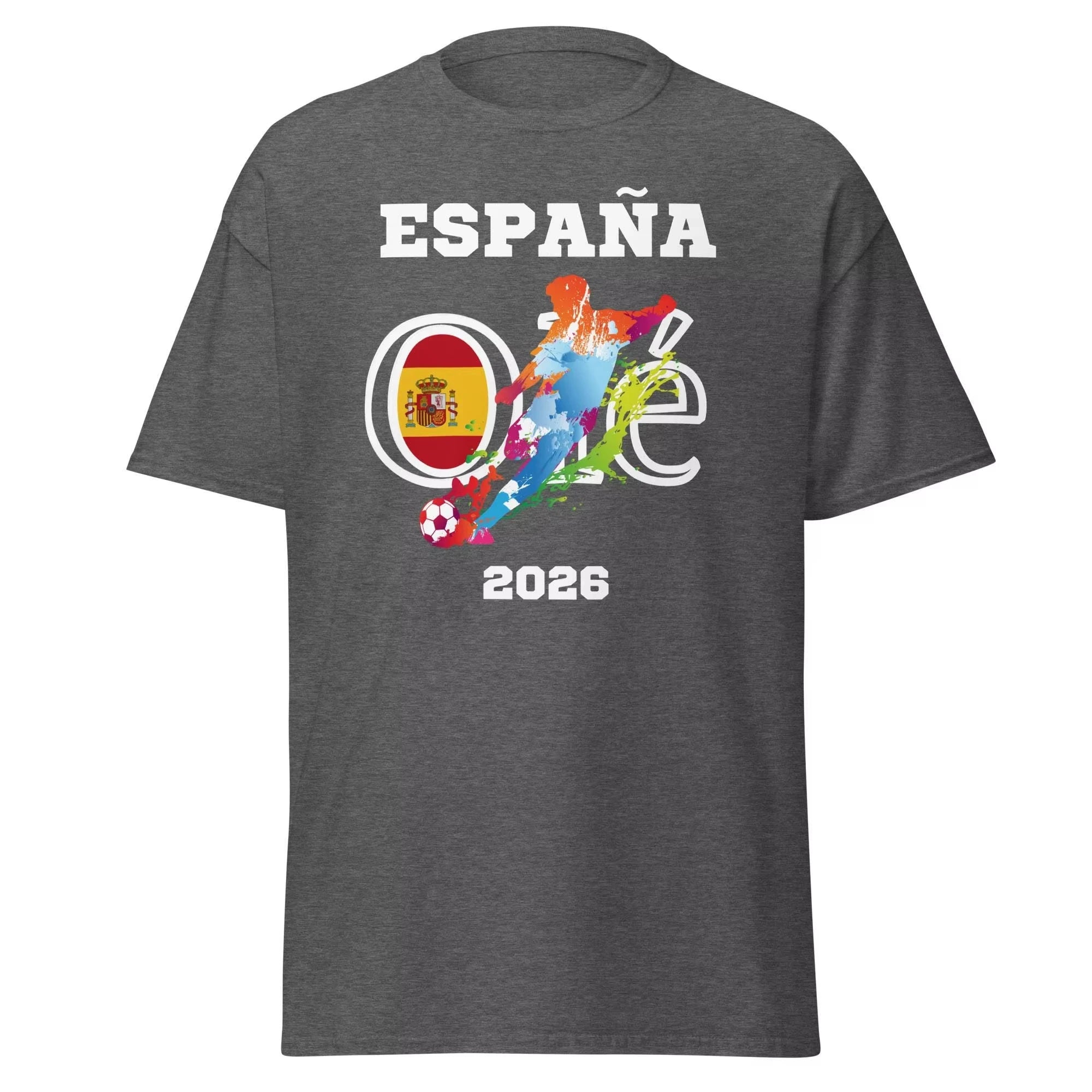 2026 new Spanish football-themed T-shirt. Summer new style, highly popular. Men's and women's loose T-shirts.
