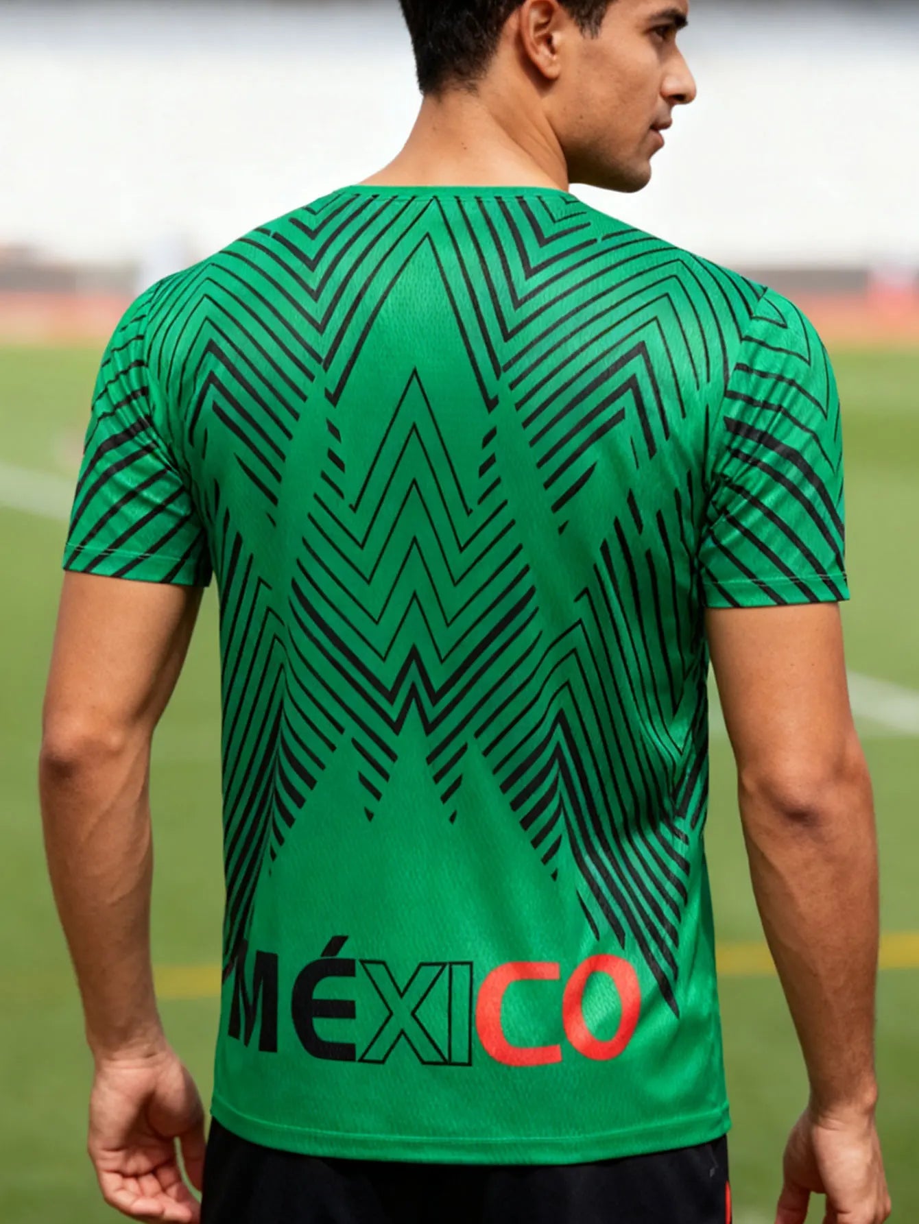 Men Mexico Football Jersey, Lightweight Breathable Soccer Shirt Mexican Fan Jersey for Sports & Casual Wear