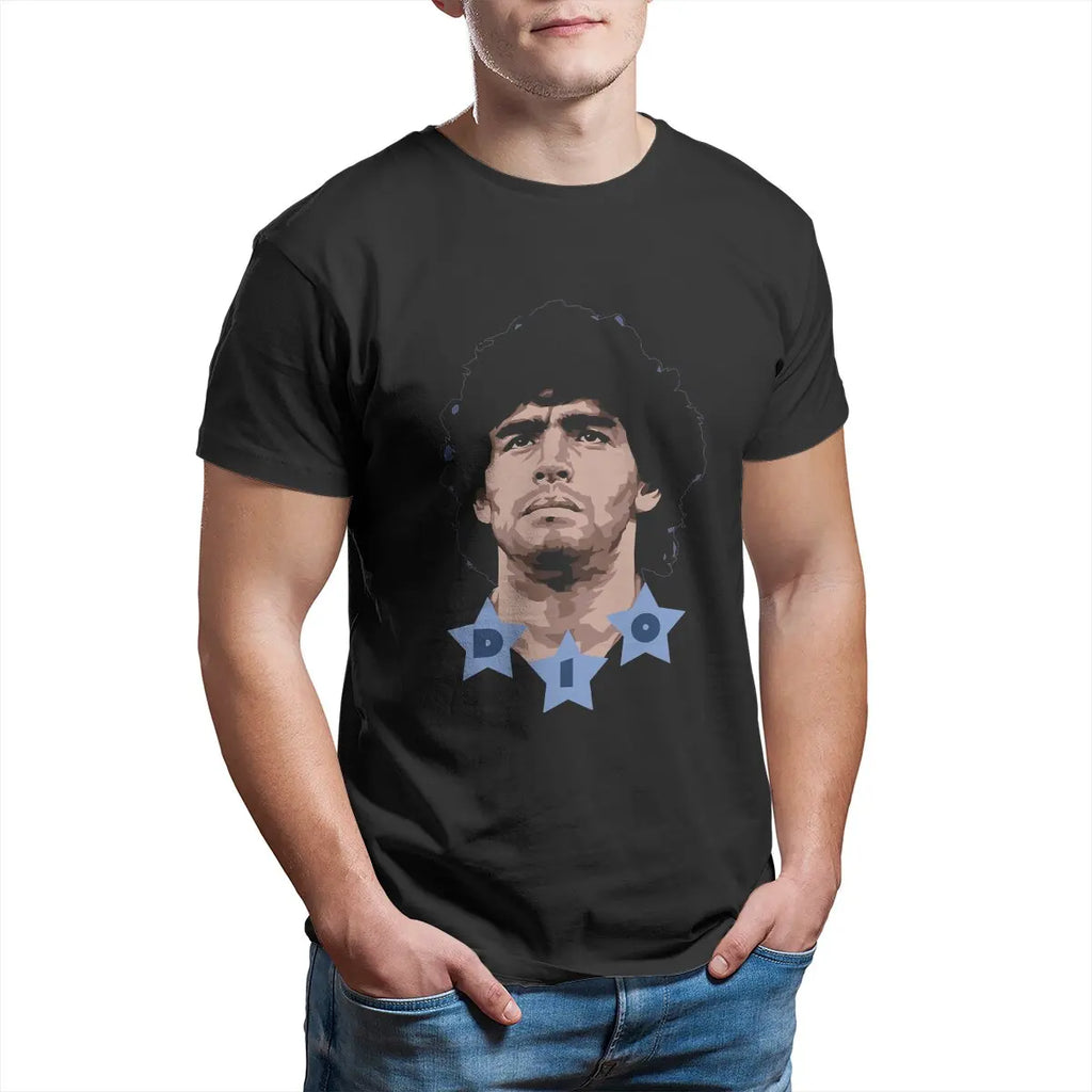 Argentina Football Legend God of Soccer Tshirt Homme Men's Polyester Streetwear Blusas T Shirt For Men