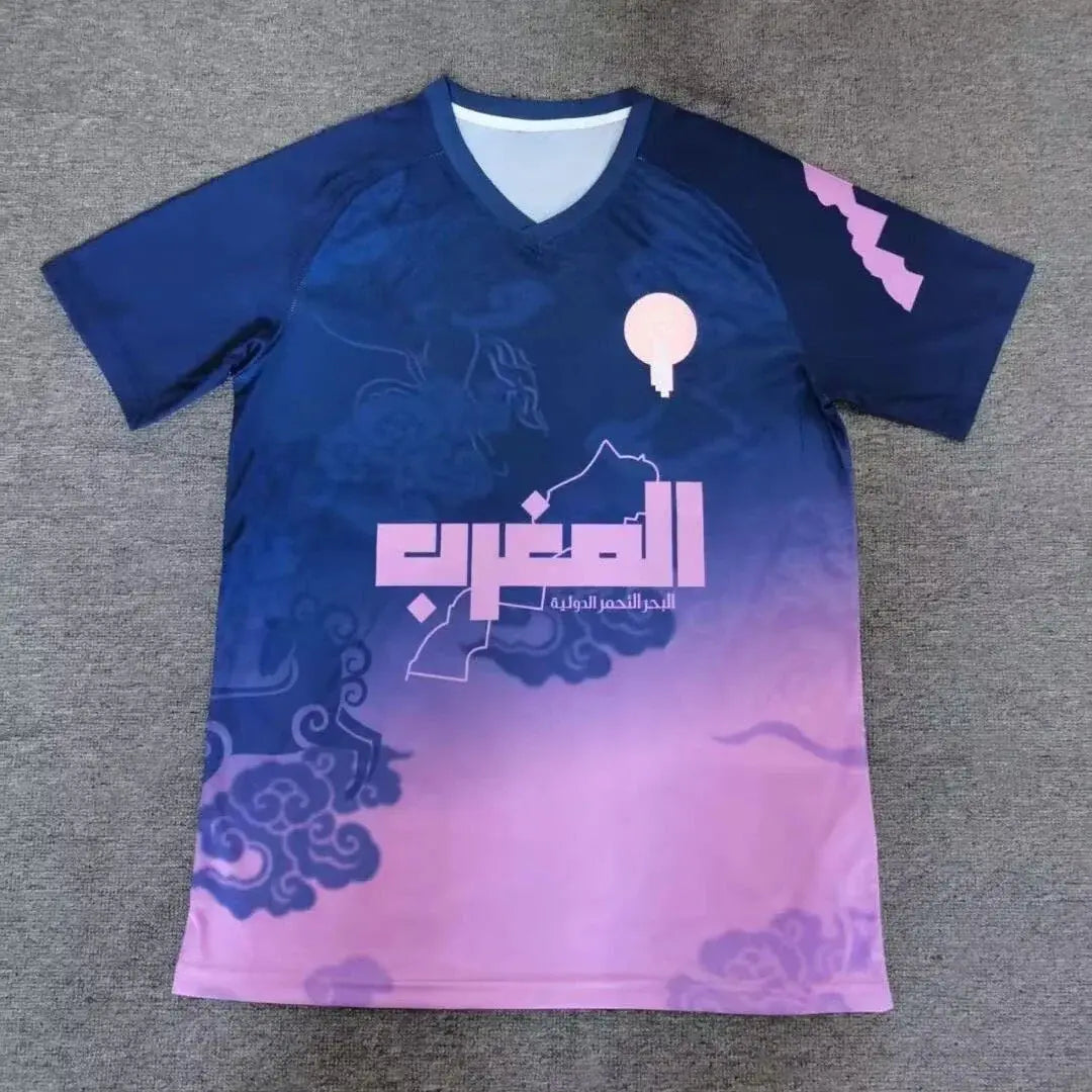 Morocco 2025/26 Season Football Classic Men's and Women's Jerseys Fan Culture Competition Breathable Quick-drying Tops T-shirts