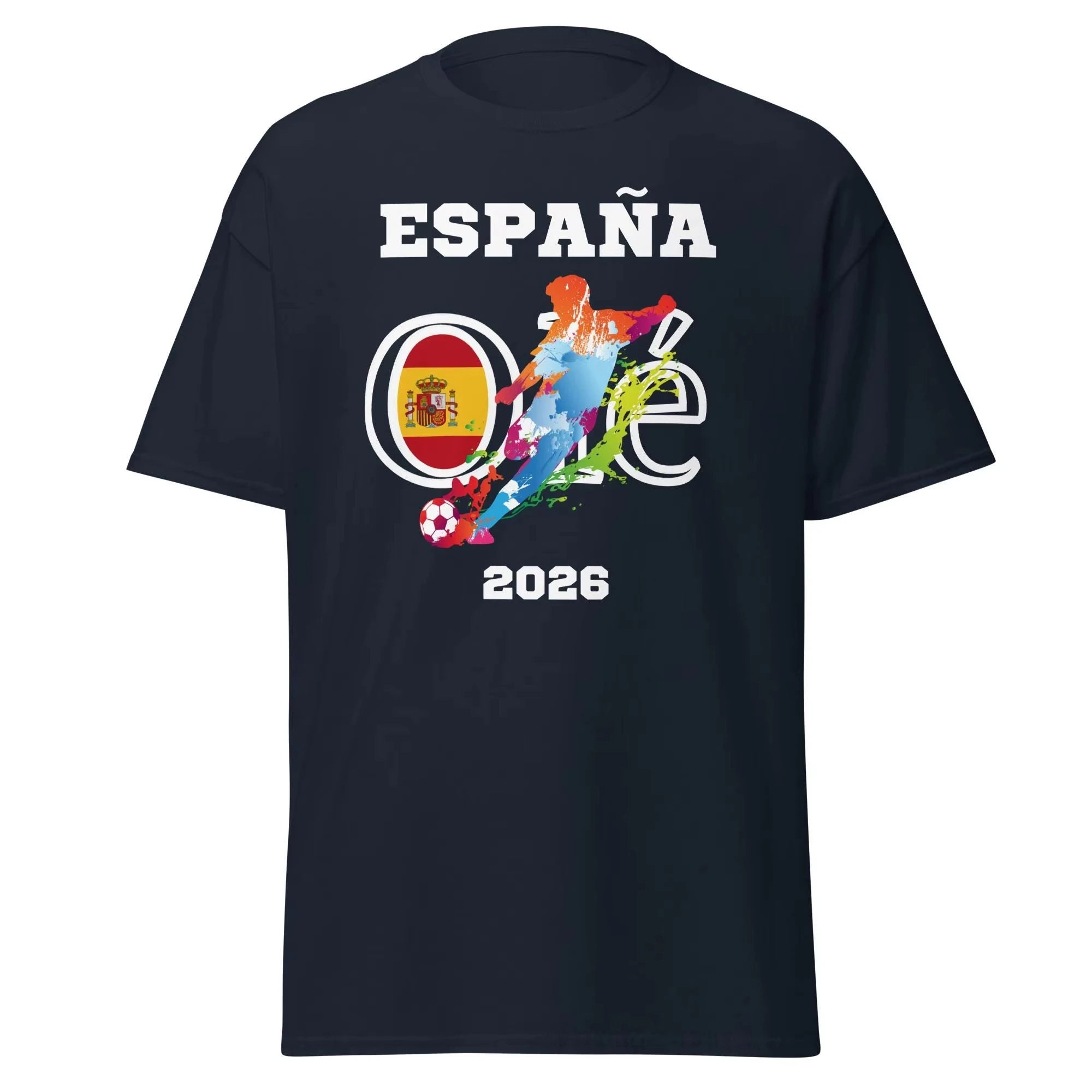 2026 new Spanish football-themed T-shirt. Summer new style, highly popular. Men's and women's loose T-shirts.
