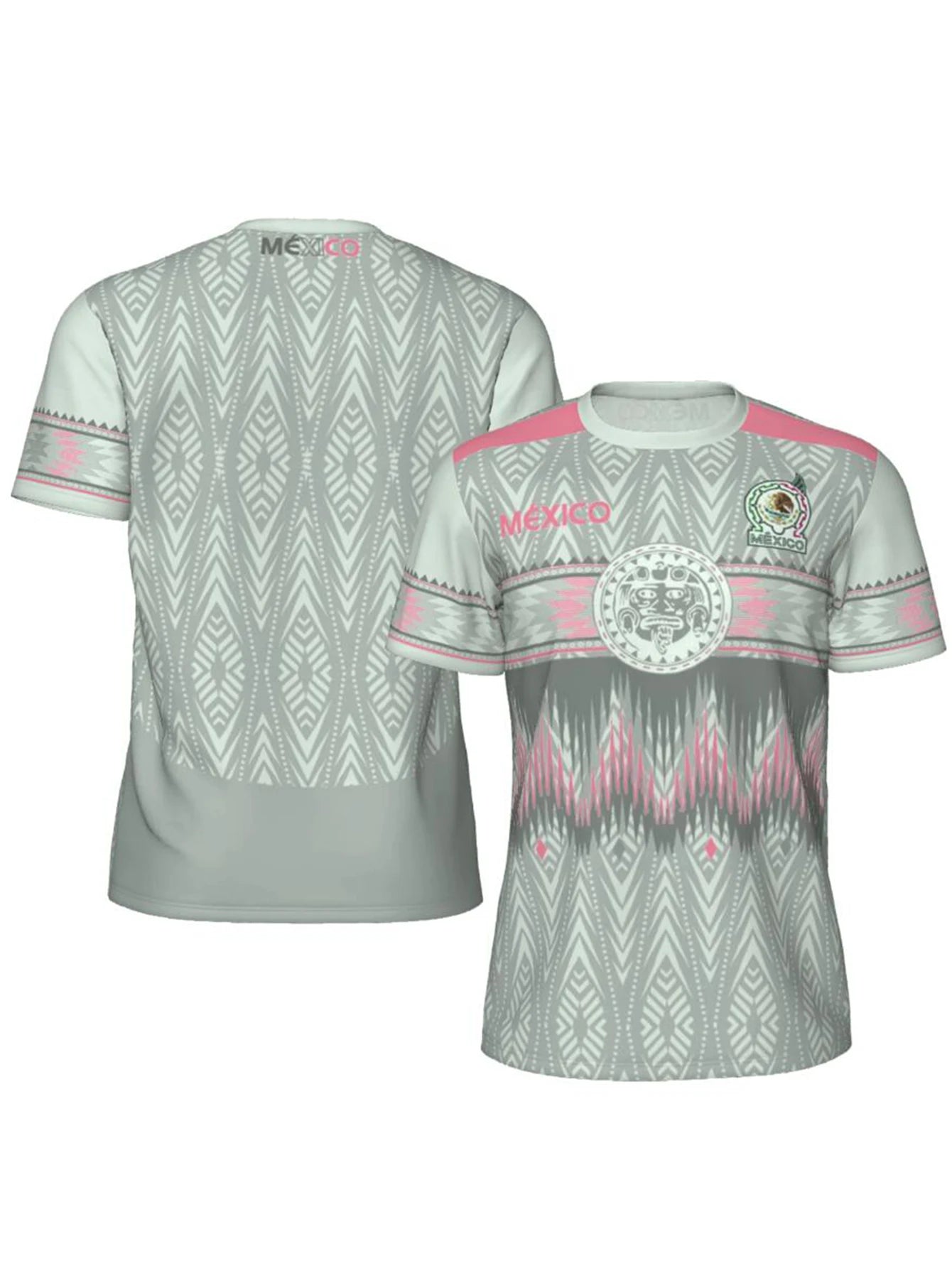 Mexico Soccer Jersey Men, Breathable Football Shirt Short Sleeve Mexican National Team Style Fan Jersey