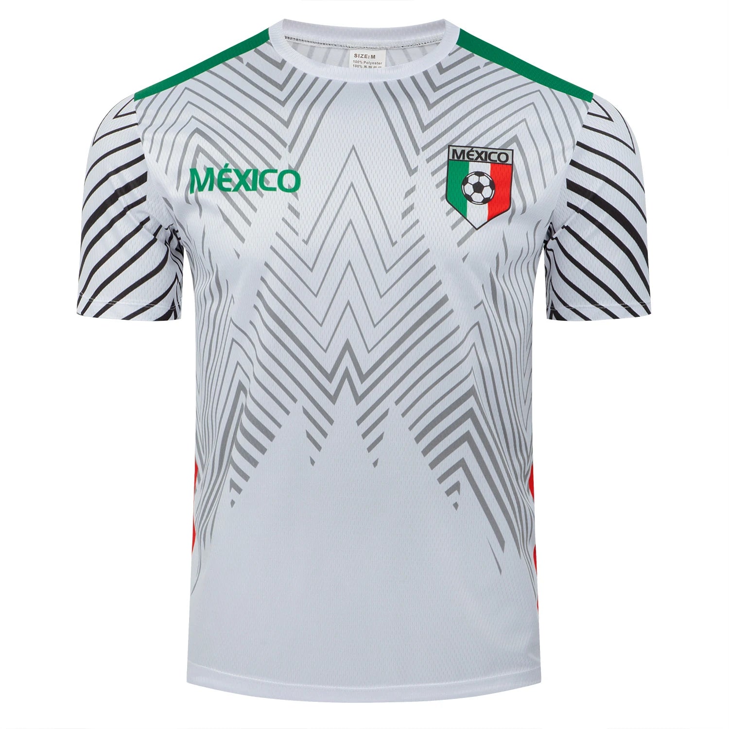 Men Mexico Football Jersey, Lightweight Breathable Soccer Shirt Mexican Fan Jersey for Sports & Casual Wear