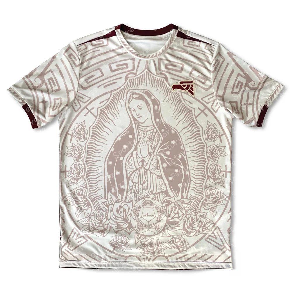 Mexico Football Men's Women's Training Sports Short Sleeved Christian T-Shirt Summer Breathable Quick Drying Oversized Shirt