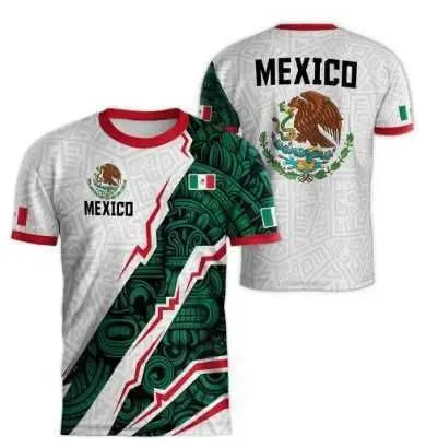 Mexico 2026 Football Jersey National Flag Print Home Away Soccer Shirt Team Kit Fanwear For Men And Women