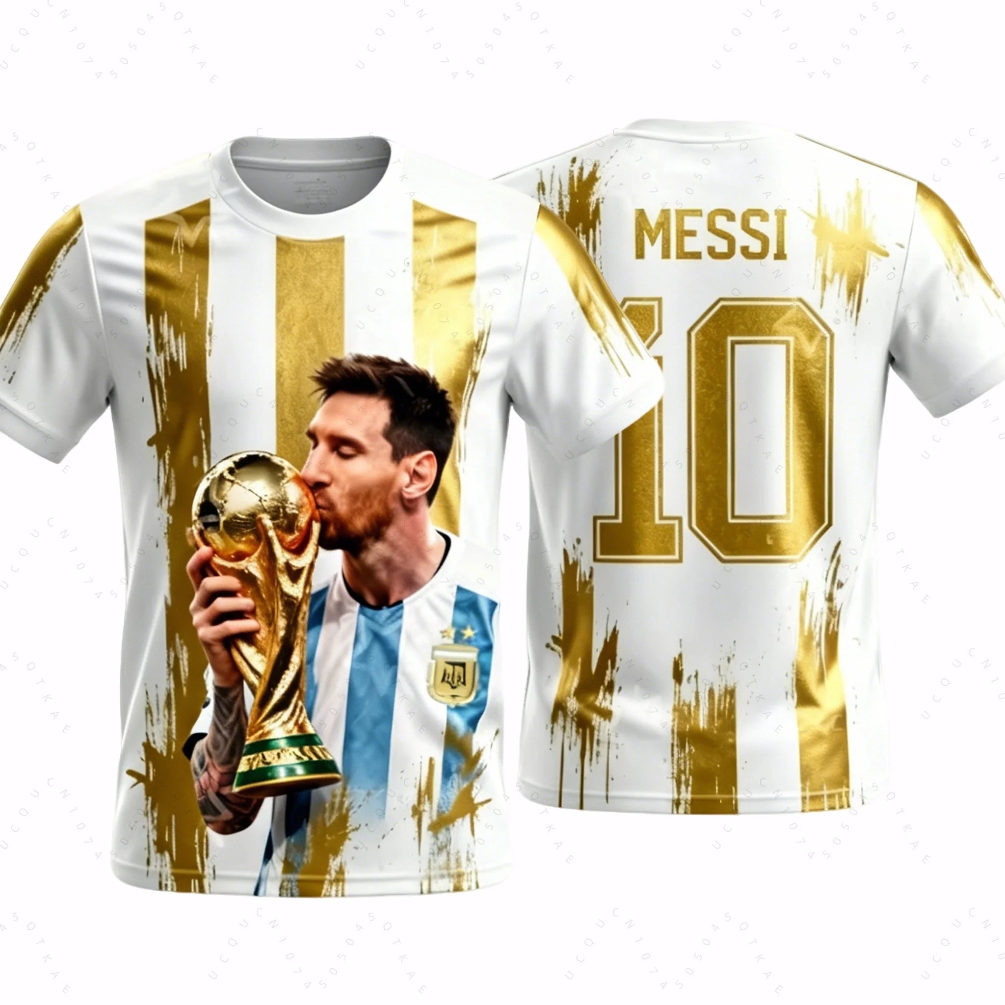 2026 Messi No. 10 Championship Football Jersey Argentina Football Fan Gifts Sports Men T-Shirt Children Clothing Tees Y2k Woman