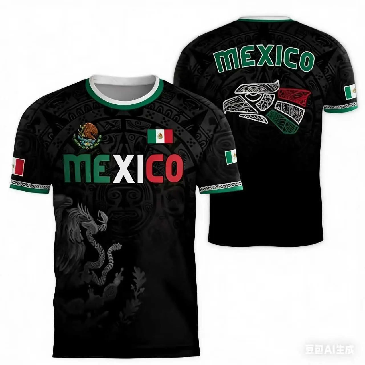 Mexico 2026 Football Jersey National Flag Print Home Away Soccer Shirt Team Kit Fanwear For Men And Women