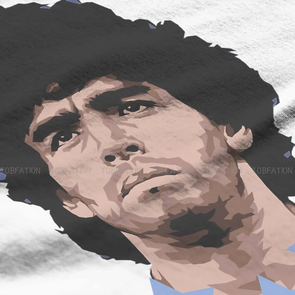 Argentina Football Legend God of Soccer Tshirt Homme Men's Polyester Streetwear Blusas T Shirt For Men