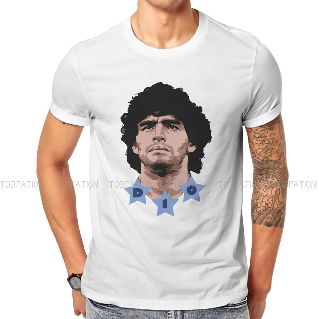 Argentina Football Legend God of Soccer Tshirt Homme Men's Polyester Streetwear Blusas T Shirt For Men
