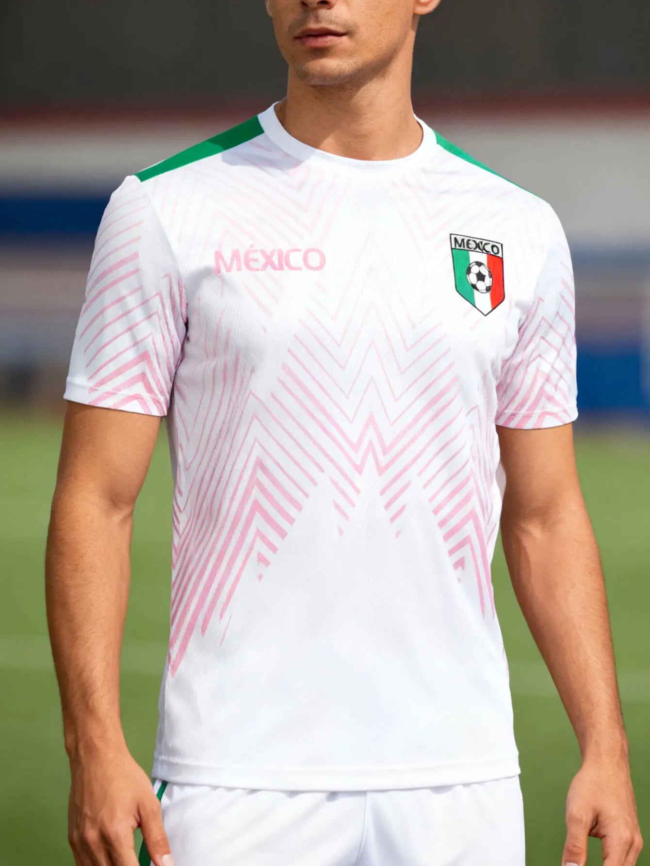 Men Mexico Football Jersey, Lightweight Breathable Soccer Shirt Mexican Fan Jersey for Sports & Casual Wear